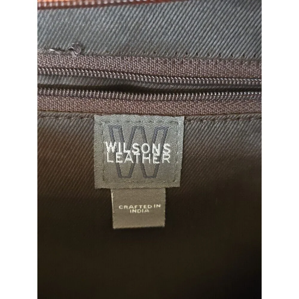 Wilson Leather Brown Backpack Rucksack Multi Pocket Laptop Travel Bag